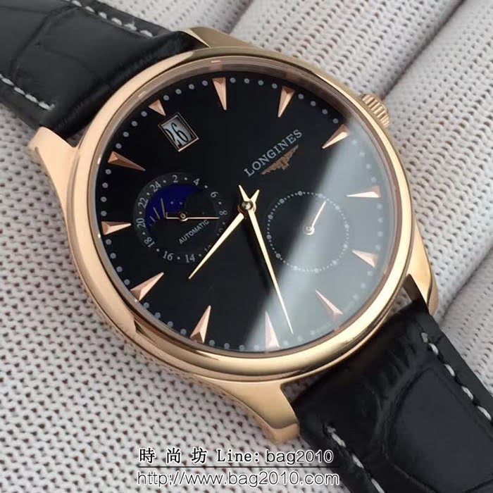 LONGINES浪琴 全自動機械 男士時尚腕表 WSS1750